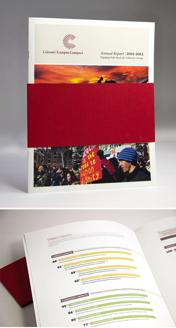 Year End Report Design and Layout Colorado Campus Compact